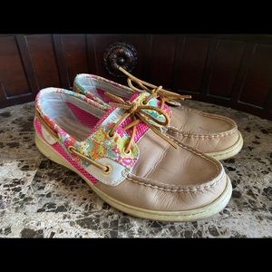 Sperrys top slider bluefish floral print